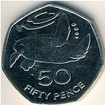 Saint Helena Island and Ascension, 50 pence, 2003–2006