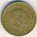 Spain, 1 песета, 1966