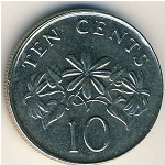 Singapore, 10 cents, 1992–2013