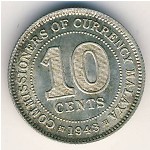 Malaya, 10 cents, 1943–1945