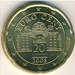 Австрия, 20 евроцентов (2008&ndash;2009 г.)