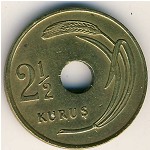 Турция, 2 1/2 куруша (1948–1951 г.)