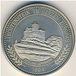 Liechtenstein., 5 ecu, 1994