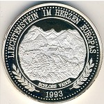 Liechtenstein., 20 ecu, 1993