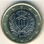 San Marino, 1 euro, 2002–2007