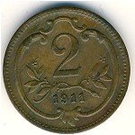 Австрия, 2 геллера (1892&ndash;1915 г.)