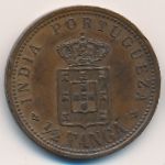 Portuguese India, 1/2 tanga, 1901–1903