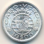Cape Verde, 10 escudos, 1953