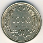 Турция, 1000 лир (1990–1994 г.)