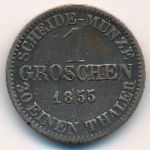 Saxe-Coburg-Gotha, 1 groschen, 1847–1858