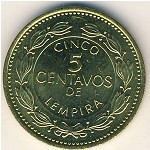 Honduras, 5 centavos, 1995–2007