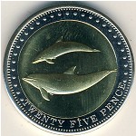 Tristan da Cunha, 25 pence, 2008