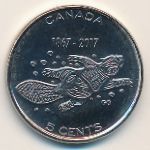 Canada, 5 cents, 2017