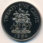 Bermuda Islands, 25 cents, 1984