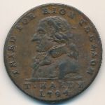 Middlesex, 1/2 penny, 1794