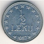 Албания, 1/2 лека (1947&ndash;1957 г.)