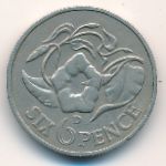 Zambia, 6 pence, 1964
