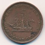 New Brunswick, 1/2 penny, 1854