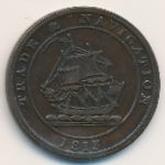 Nova Scotia, 1/2 penny, 1813