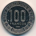 Equatorial Guinea, 100 francos, 1985–1986