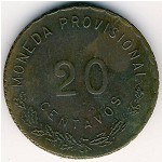 Oaxaca, 20 сентаво, 1915