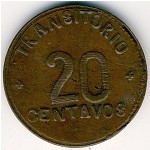 Puebla, 20 centavos, 1915