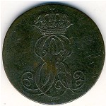 Hannover, 1 pfennig, 1837–1846