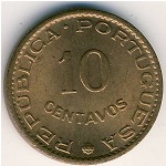 Portuguese India, 10 centavos, 1958–1961
