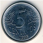 Brazil, 5 centavos, 1994–1997