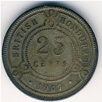 Британский Гондурас, 25 центов (1907 г.)