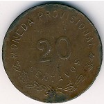Oaxaca, 20 centavos, 1915