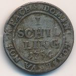 Zurich, 1 shilling, 1725–1754