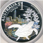 Australia, 1 доллар, 2010