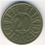 Австрия, 20 грошей (1950&ndash;1954 г.)