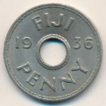 Fiji, 1 penny, 1936