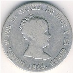Испания, 2 реала (1849 г.)