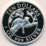 Zimbabwe, 10 dollars, 1996