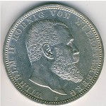 Вюртемберг, 5 марок (1892&ndash;1913 г.)