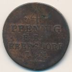 Reuss-Ebersdorf, 4 pfennig, 1812