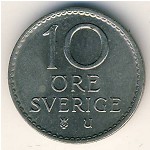 Швеция, 10 эре (1962–1973 г.)