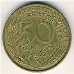 France, 50 centimes, 1962–1963
