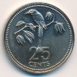 Belize, 25 cents, 1975–1981