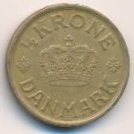Denmark, 1/2 krone, 1924–1926