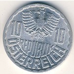 Австрия, 10 грошей (1951&ndash;2001 г.)