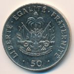 Haiti, 50 centimes, 1986–1991
