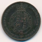 New Zealand, 1 penny, 1862