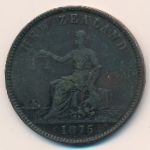 New Zealand, 1 penny, 1875