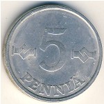 Финляндия, 5 пенни (1977&ndash;1990 г.)
