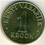 Estonia, 1 kroon, 1998–2006