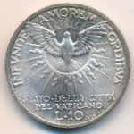 Vatican City, 10 lire, 1939